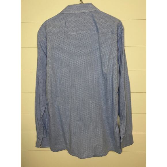 Ted Baker Endurance Dress Shirt, 16 34/35 Fits Like LARGE Regular Fit, Flip Cuff - Picture 5 of 6